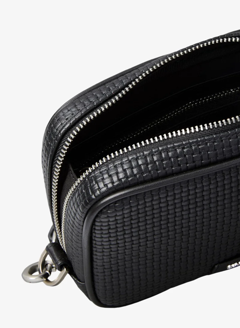 CALVIN KLEIN  Embossed Woven Zip Pouch for Men | Best Price UAE